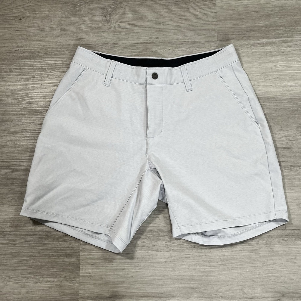 BYLT Kinetic Short Mens Medium 33 Gray Heather Lightweight Athletic Lifestyle